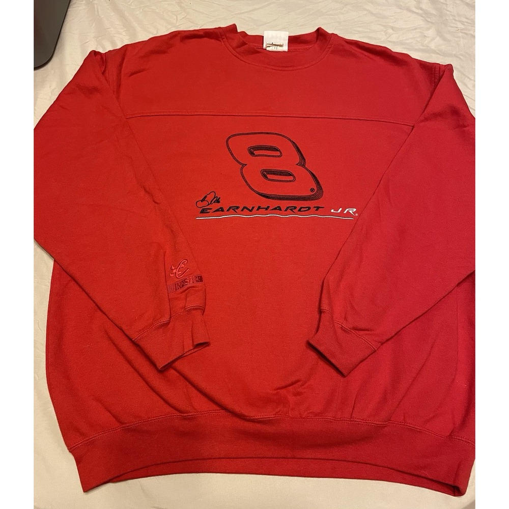 Vintage Chase Authentics NASCAR‎ Dale Earnhardt Jr Red Sweatshirt XL